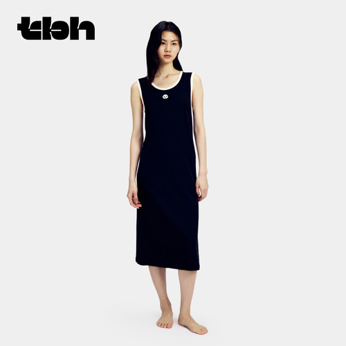 tbh野兽派家居针织华夫背心裙