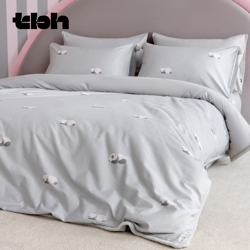 tbh野兽派全棉磨毛棉印花床品