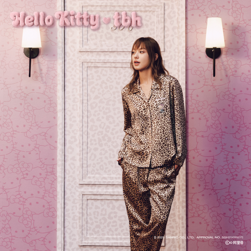 tbh野兽派hellokitty真丝套装