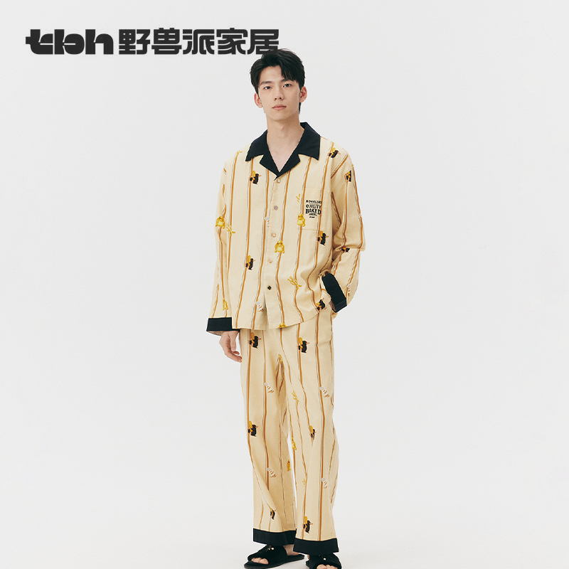 tbh野兽派家居磨毛睡衣