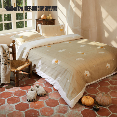 野兽派四件套哈利波特磨毛床单