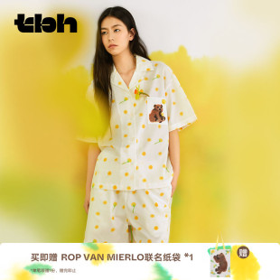 可外穿情侣睡衣 MIERLO天丝棉家居服四季 tbh野兽派家居ROP VAN