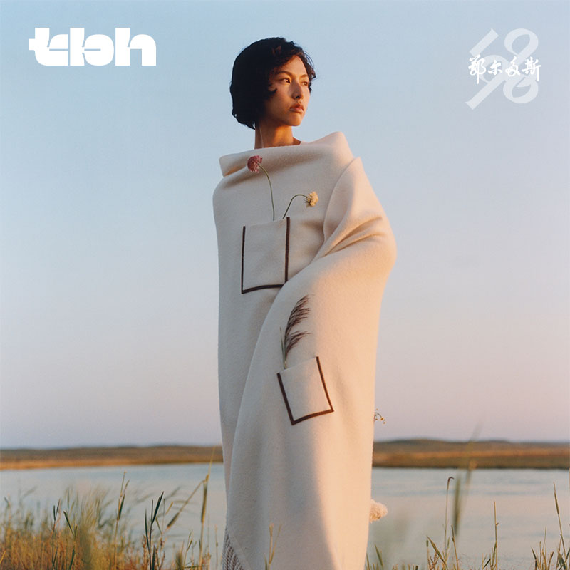 tbh野兽派家居X鄂尔多斯1980联名 毛绒双层毯羊绒羊毛流苏毯*