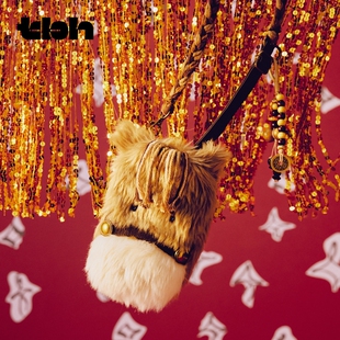 tbh野兽派家居马年限定立体造型马驹小包手机包斜挎包新年礼物