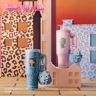 Kitty巨无霸保温杯吸管杯不锈钢保冷杯 tbh野兽派家居三丽鸥Hello