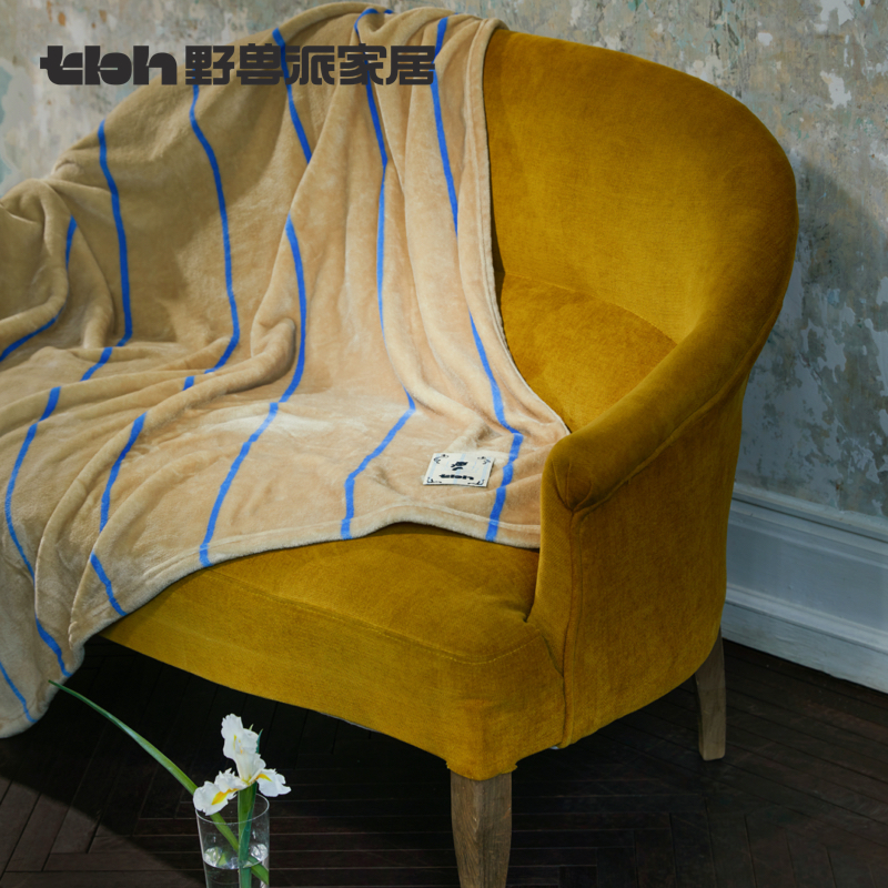 tbh野兽派家居法兰绒毯