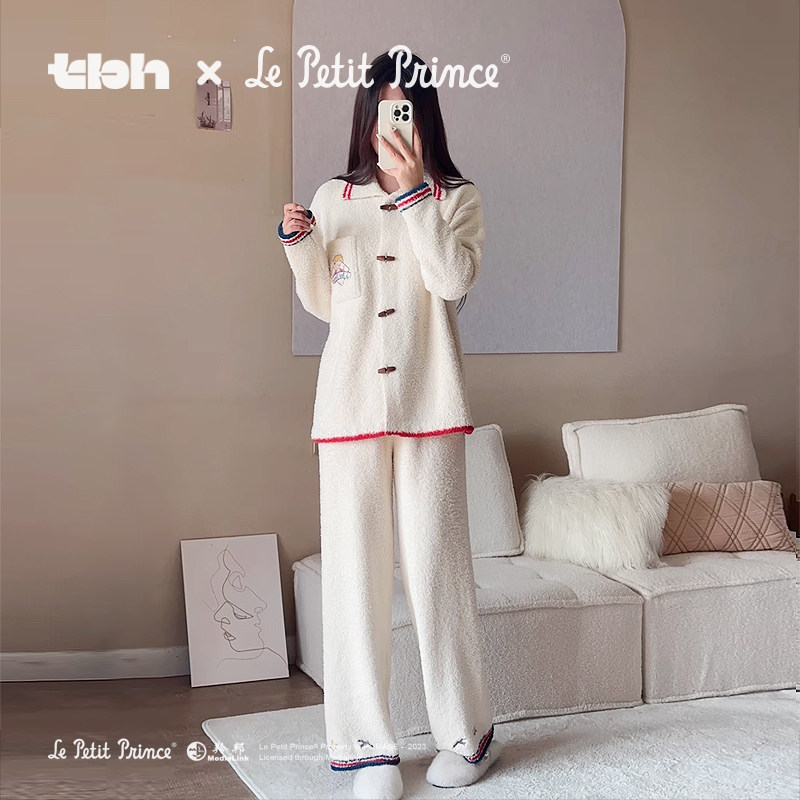 tbh野兽派家居半边绒睡衣