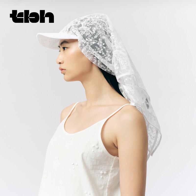 tbh野兽派家居蕾丝遮阳帽