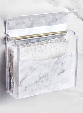 厕所纸巾盒卫生间置物架塑料平板手纸盒壁挂式草纸盒厕纸盒免打孔