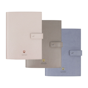 MARKS直营限定PEDIR多功能收纳型A5手帐封套EDiT手账适用PU合成皮革商务工作资料笔插烟熏十字纹亮面抗菌