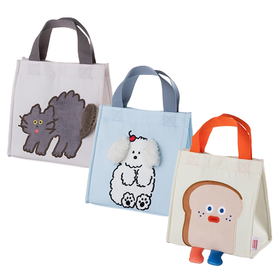 MARK'S BrunchBrother午餐保温托特包吐司小狗小猫立体可爱印花