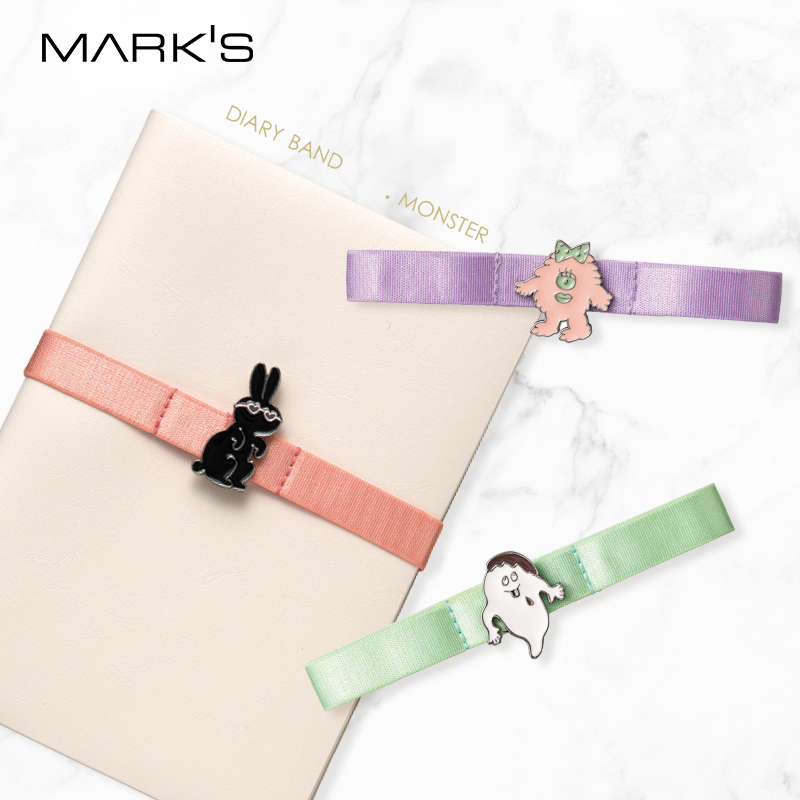 日本marks可爱怪兽b6绑带手帐