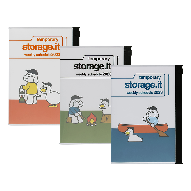【特惠2折】MARKS2023年Storage.it松本诚次联名周记手帐收纳袋封面12月始B6变型笔记商务日程计划本工作手账