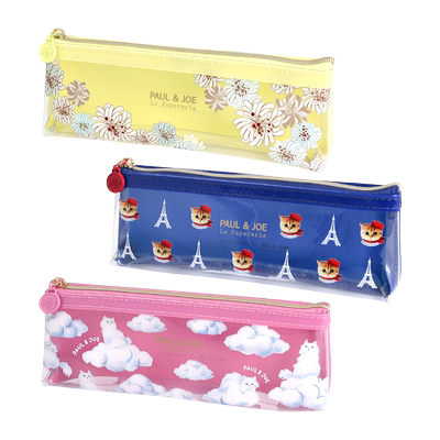 PAULJOE透明印花窄款笔袋