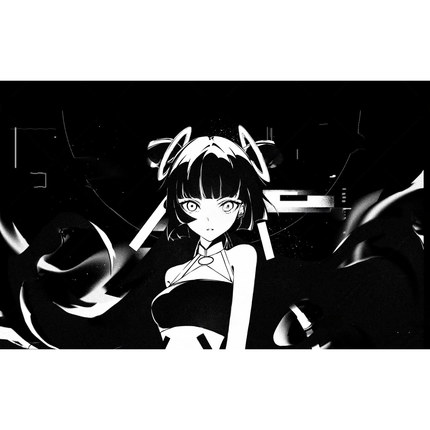 Skypad SORA YUME二次元钢化玻璃鼠标垫超大桌垫电竞游戏FPS专用