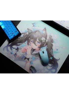 知郁DYSPHORIA Yuri水手服二次元钢化玻璃鼠标垫电竞游戏FPS专用