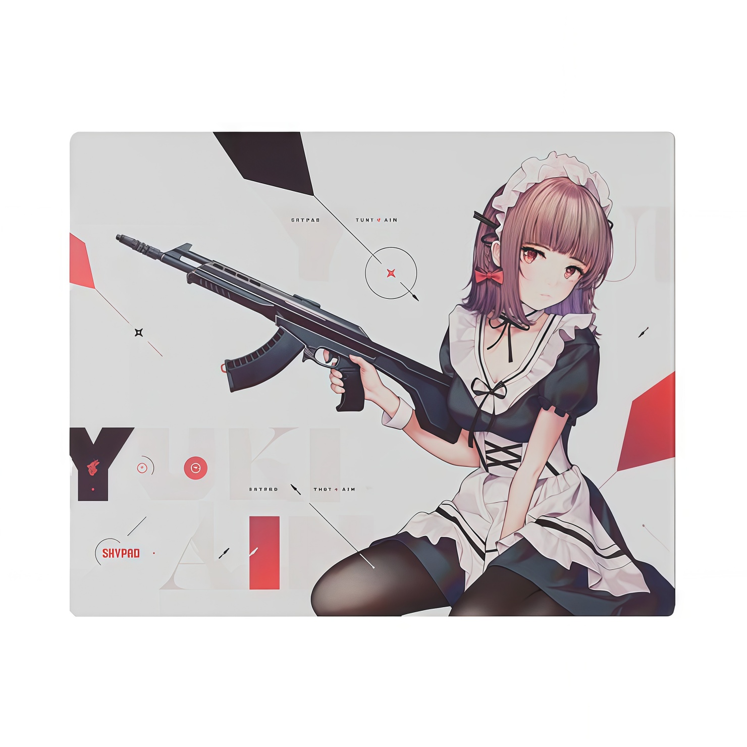 WALLHACKYUKIAIM玻璃鼠标垫
