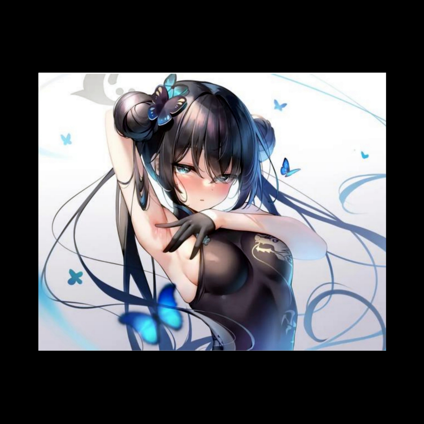 蔚蓝档案妃咲二次元玻璃鼠标垫
