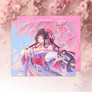 Hanasa二次元 Criin樱华Ohka 可爱玻璃鼠标垫女FPS专用 Gear KIBU