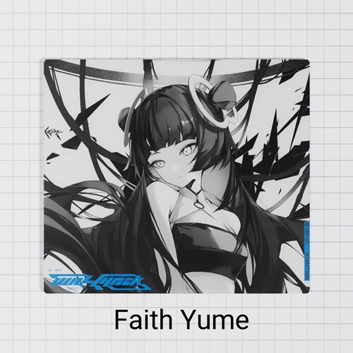 WALLHACKFaithYume玻璃鼠标垫