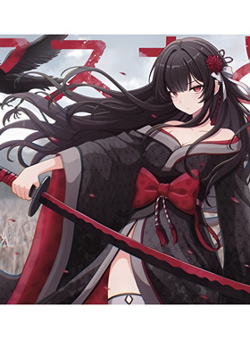 Gamesense Asuka Sonar Kimono二次元玻璃鼠标垫电竞游戏FPS专用
