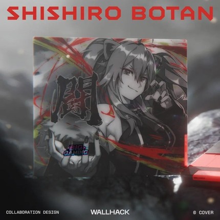 WALLHACK沃哈克SHISHIRO BOTAN钢化玻璃鼠标垫大电竞游戏FPS专用