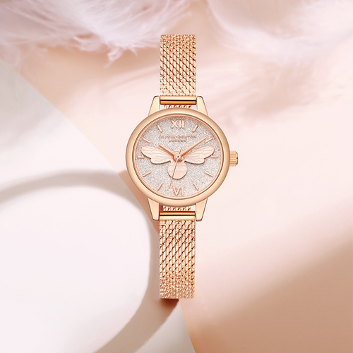 oliviaburton浮雕小蜜蜂手表
