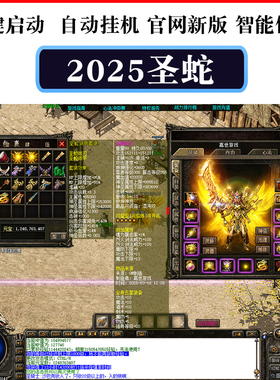 热血传奇单机版2025盛大天蛇圣蛇心法刺客4职业龙魂灵兽假人PC版