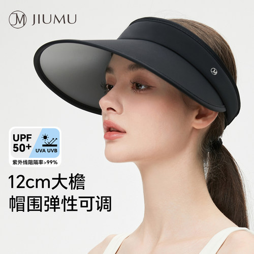玖慕空顶防晒帽女夏全脸遮阳帽子