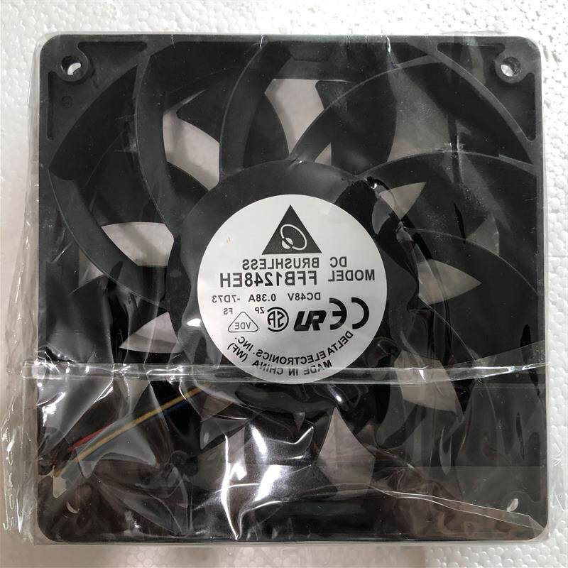 新款台达FFB1248EH48V0.38A1202512CM加压风扇四线线变频器风包邮