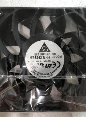 新款台达FFB1248EH48V0.38A1202512CM加压风扇四线线变频器风包邮