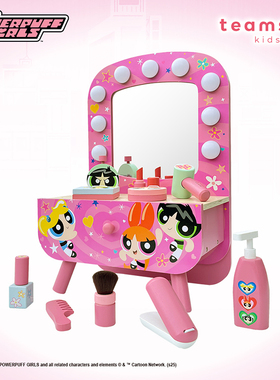 Teamson 飞天小女警木製豪华梳妆台玩具组