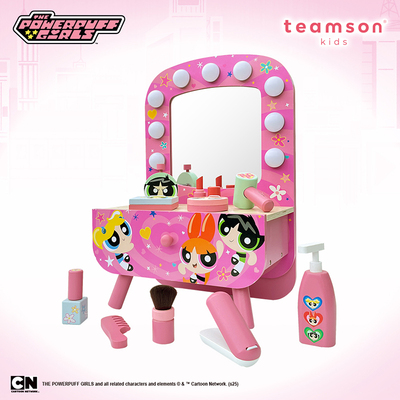 Teamson 飞天小女警木製豪华梳妆台玩具组