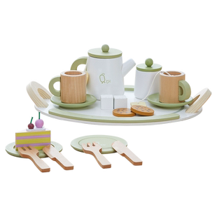 teamson迪生家绿色过家家儿童厨房仿真厨具女孩做饭玩具生日礼物