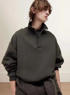 FOG复线ESSENTIALS HHH美式潮牌高街百搭POLO领圆领加绒卫衣男女