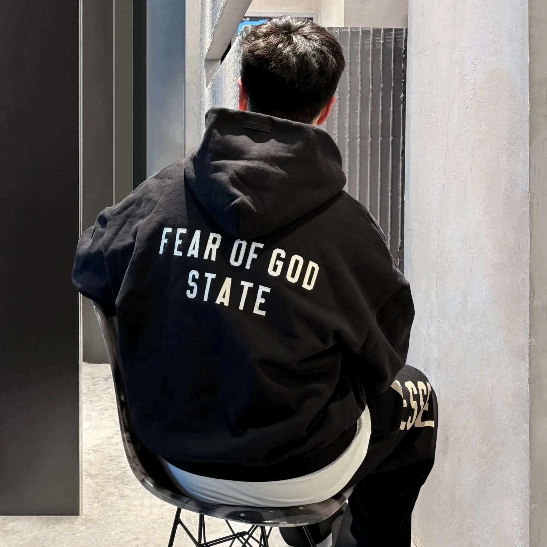 新款FOG CRAZY ESSENTIALS FEAR OF GOD拉链开衫外套卫衣帽衫