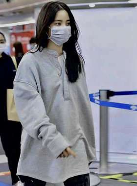 FEAR OF GOD FOG第七季主线高街欧阳娜娜同款纽扣亨利领卫衣男秋