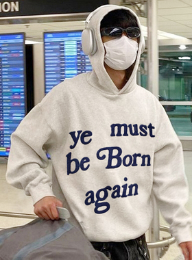 CPFM KANYE AELTULIO侃爷重生连帽卫衣美式小众潮牌灰色帽衫男女