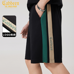 LOGO刺绣 新款 卡宾男装 男2024夏季 潮流宽松透气五分裤 休闲短裤