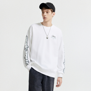 【商场同款】 卫衣男字母图案设计休闲日常冬季圆领长袖卫衣