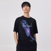 商场同款 潮流H3242132104 宽松短袖 卡宾男装 星空印花T恤24夏新款