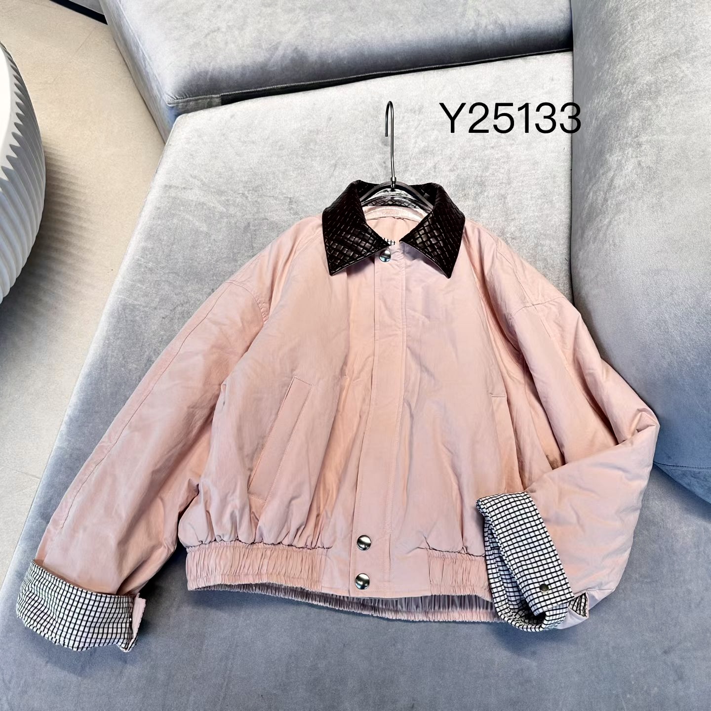 欧洲站2025冬装新款cicicoco猫头鹰翻领夹克鹅绒羽绒服外套女短款