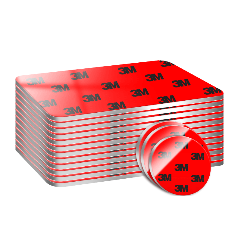 3m强力双面胶高粘度固定墙面圆形超粘汽车专用防水耐高温纸巾盒挂钩相框无痕etc专加厚胶带海绵泡沫泡棉胶贴