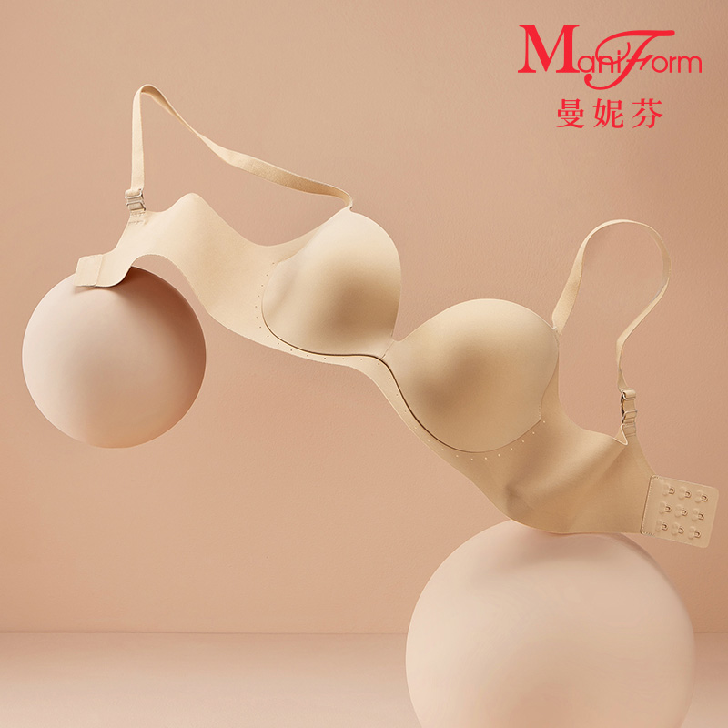 曼妮芬软钢圈光面舒适聚拢内衣