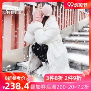 Cửa hàng quần áo Handu 2018 Áo khoác nữ mùa đông kiểu mới cho nữ áo khoác dài LU8044 0215 - Xuống áo khoác