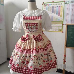 全款小兔乐园lolita原创正品可爱jsk背带裙洛丽塔日常百搭春款