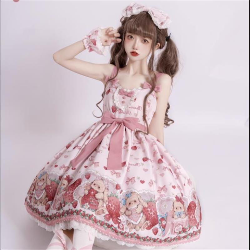 掉落兔莓礼盒—Lolita洛丽塔JSK连衣裙