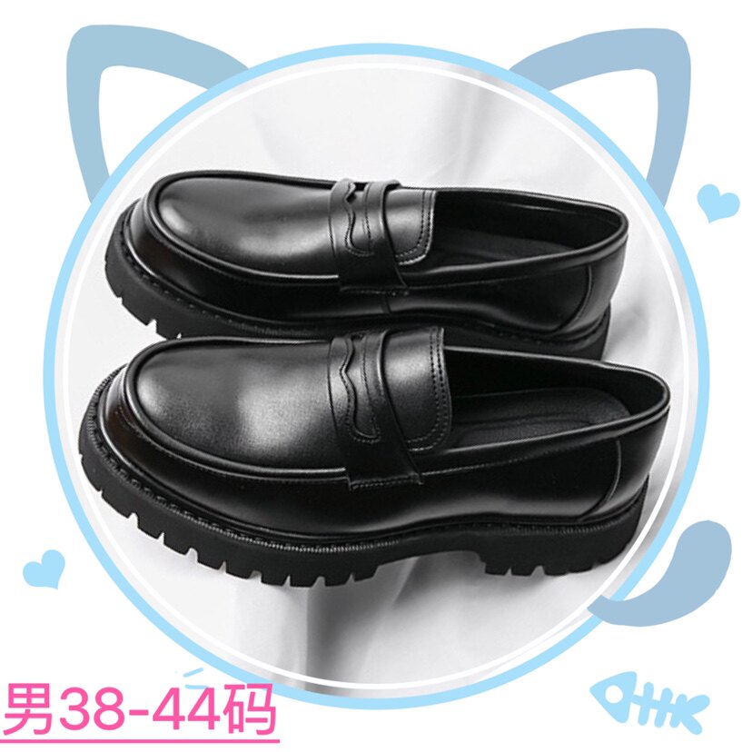 男生日系学院jk制服鞋cos鞋动漫展二次元男cosplay鞋子制服鞋男图片