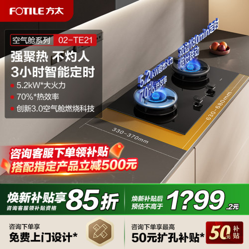 方太空气舱02-TE21定时燃气灶台
