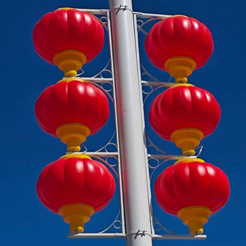 led亚克力大红灯笼路灯杆装饰灯